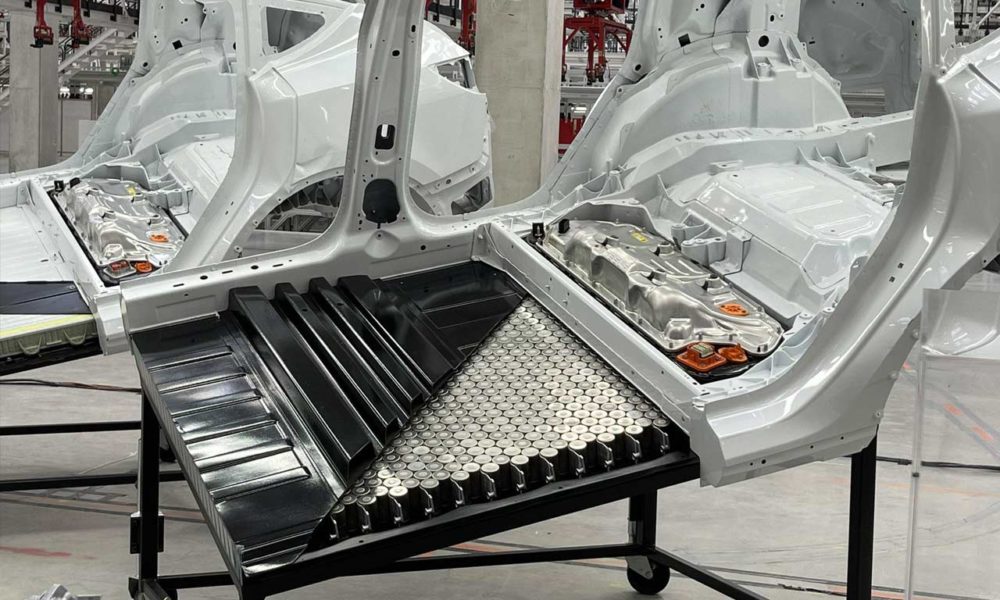 Tesla reveals Model Y chassis with 4680based structural battery pack