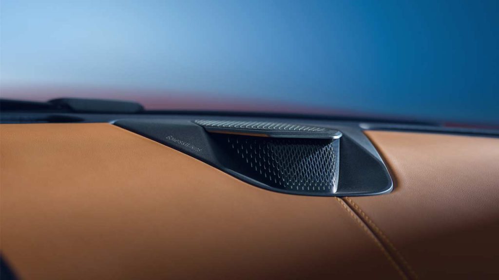 2025-Aston-Martin-Vanquish-interior-Bowers-and-Wilkins-speaker