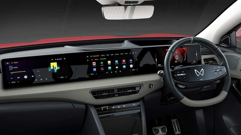 Mahindra-XEV-9e-electric-SUV-interior-dashboard